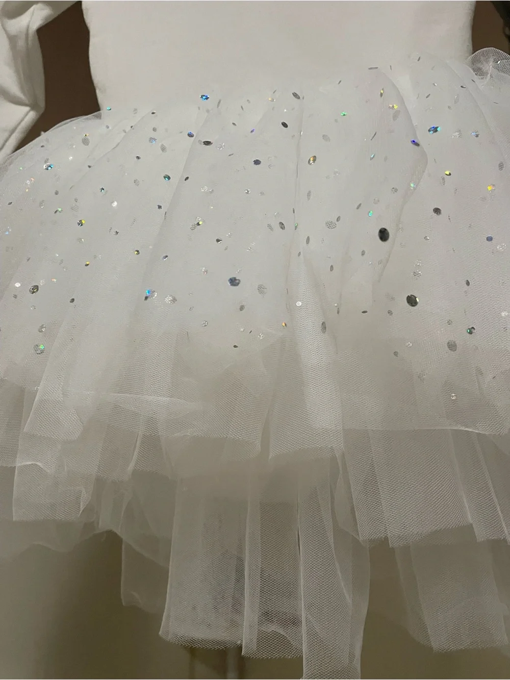 White Sparkle Tutu Dress - Kids Costume Size 2T